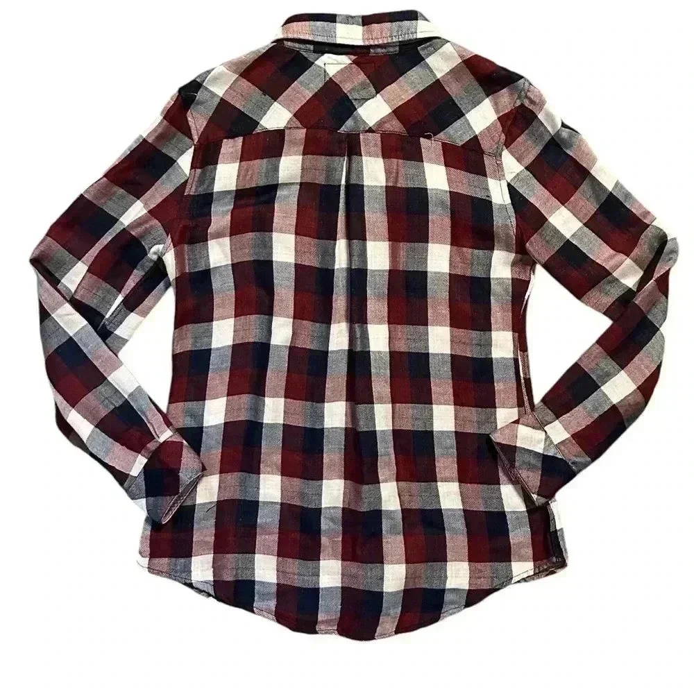 Rails Kendra Button Down In Maroon Check - image 5
